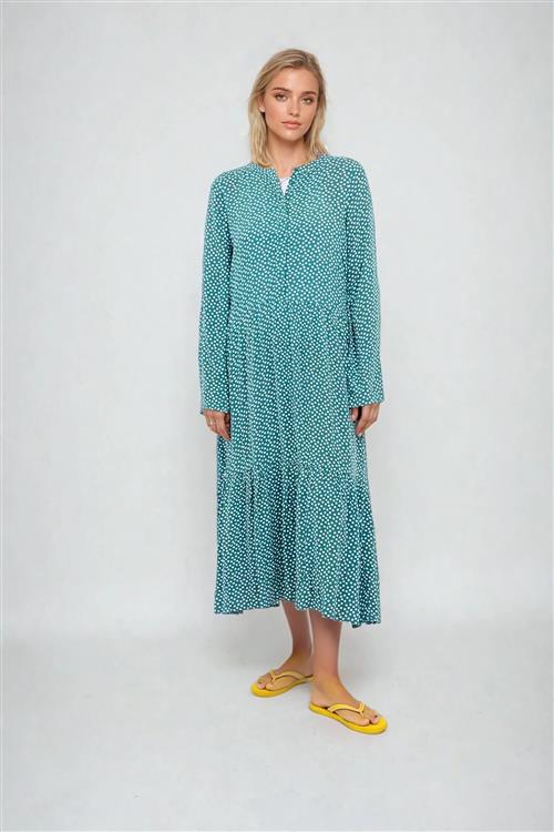 Anna langærmet kjole - Teal Green - Dame - M - Amis de Copenhague