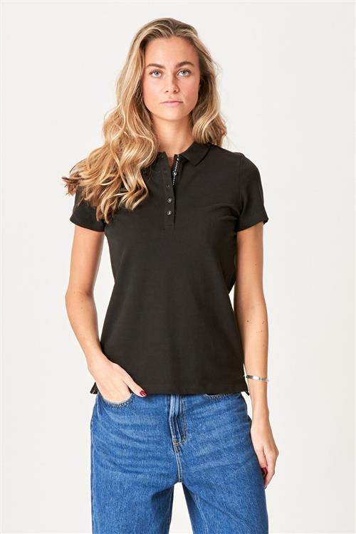Polo Shirt - Sort - Dame - XS - TeeShoppen