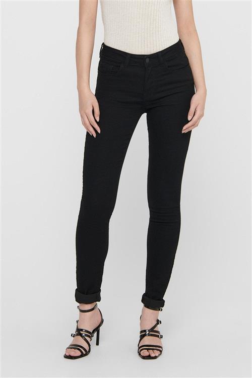 Originale Performance Jeans - Sort (mid waist) - Dame - M/32 - Jacqueline de Yong
