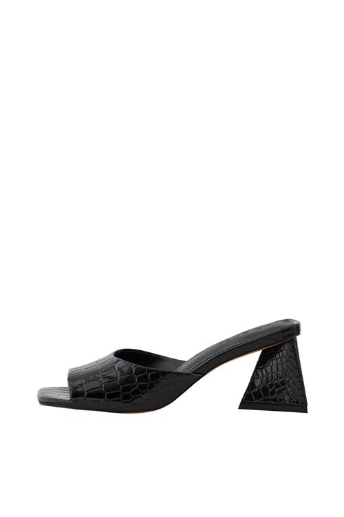 Anlise Croco Sandal - Sort - 37 - PIECES