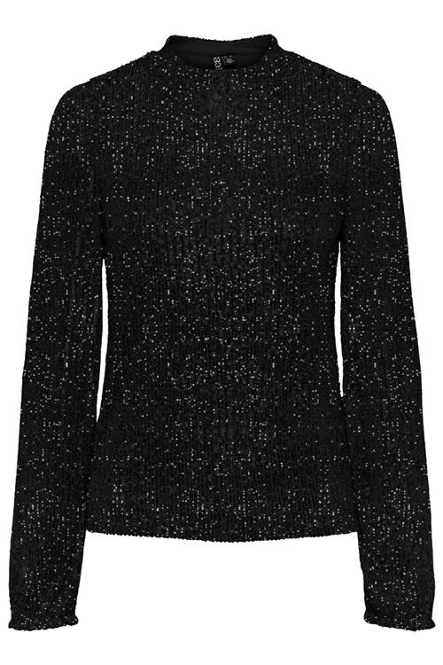 Delphia Bluse - Sort - S - PIECES