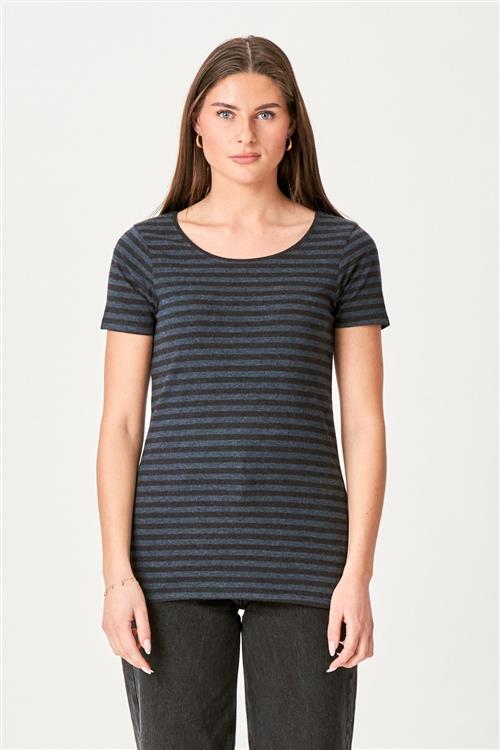 Nørregade T-shirt - Sort-Blå - Dame - M - TeeShoppen