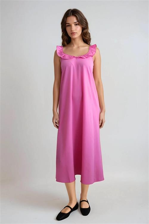 Zora Midi Kjole - Pink - XL - ONLY