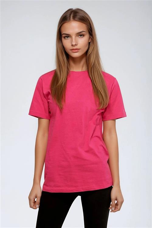 Oversized t-shirt - Pink - Dame - 2XL - TeeShoppen