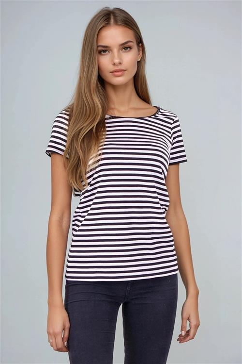 Nørregade T-shirt - Sort-Hvid - Dame - XL - TeeShoppen