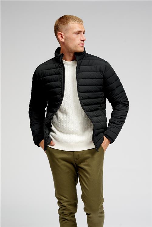 Basic Let Pufferjakke - Sort - Herre - 2XL - TeeShoppen