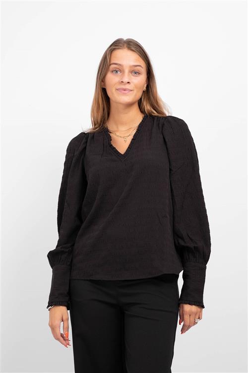 Melba Bluse - Sort - S - Vero Moda