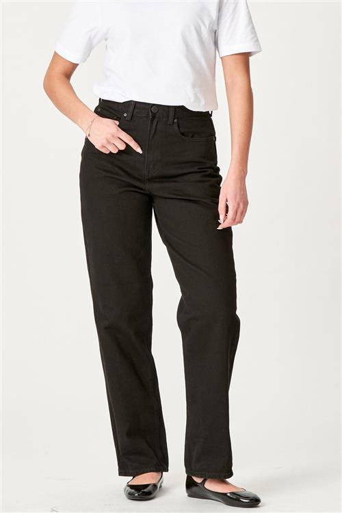 Originale Performance Loose Jeans - Black Denim - Dame - 27/32 - TeeShoppen