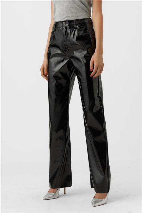 Kithy Loose Glossy Bukser - Sort - 25/32 - Vero Moda