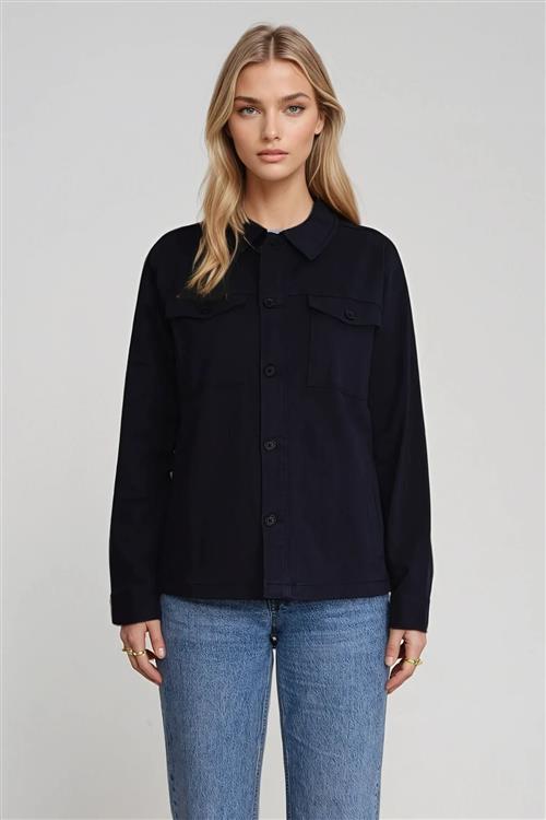 Twill Overshirt - Navy - XL - TeeShoppen