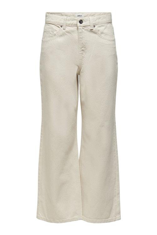 Donna Jeans (wide leg) - Ecru - Dame - 31/32 - ONLY