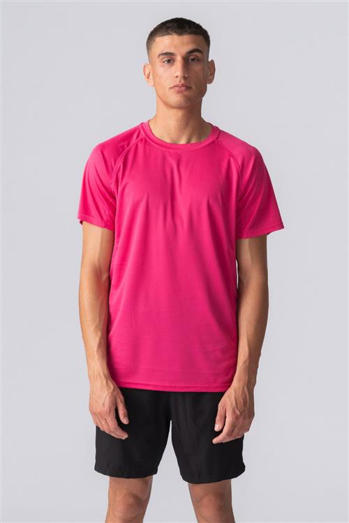 Trænings T-shirt - Pink - Herre - L - TeeShoppen