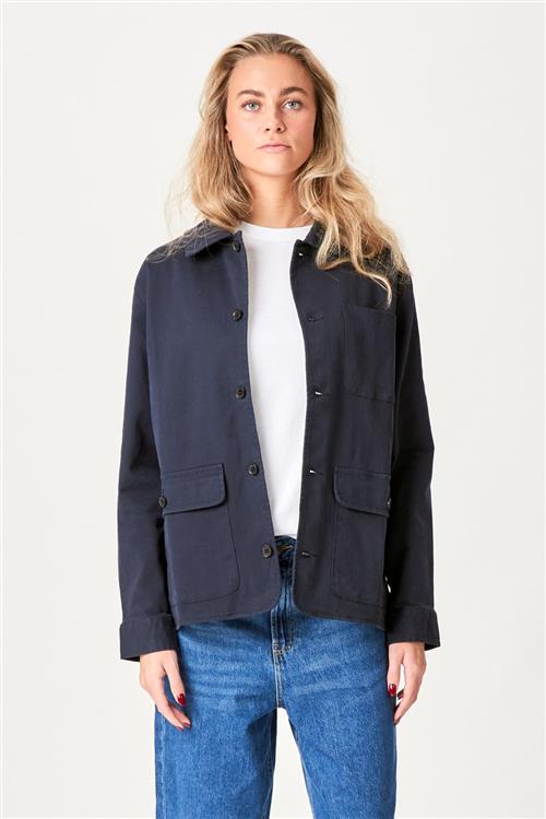 Twill Shacket - Navy - 2XL - TeeShoppen