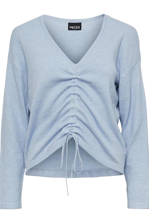 Nandi V-Neck Strik - Kentucky Blue - Dame - M - PIECES
