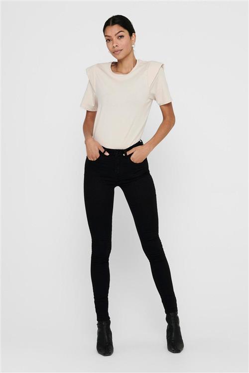 Jeans JDY - Sort (high waist) - Dame - S/30 - Jacqueline de Yong