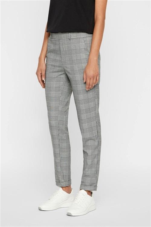 Maya Pants med tern - Grå/Hvid - Dame - M/32 - Vero Moda