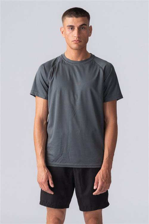 Trænings T-shirt - Mørke Grå - Herre - L - TeeShoppen
