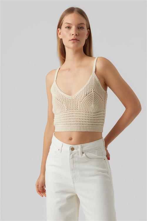 Justine Cropped Top - Birch - XS - Vero Moda