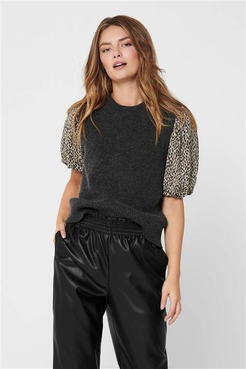Paris Strik Vest - Mørk Grå - Dame - XL - ONLY