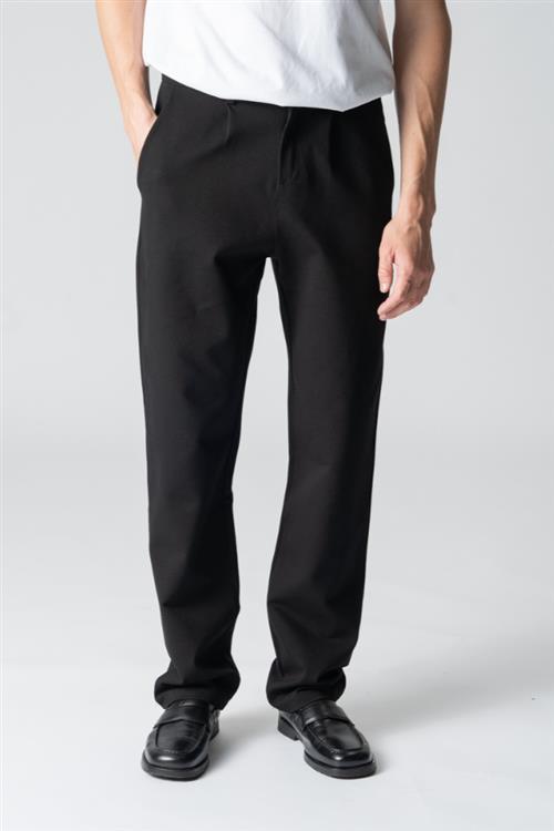 Performance Pants Wide - Black - M/34 - Bukser med stretch - TeeShoppen