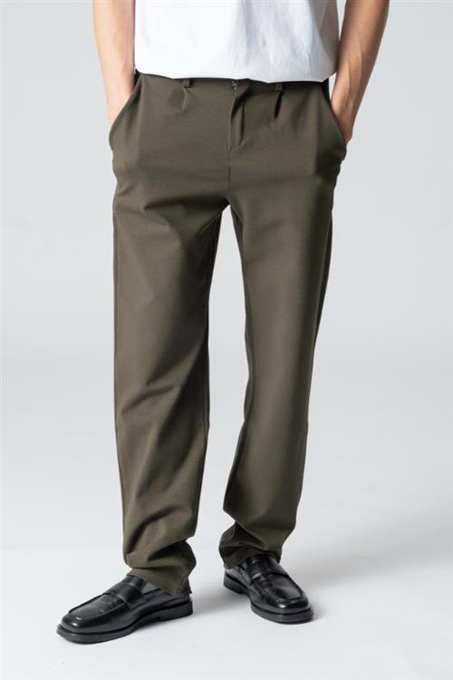 Performance Pants Wide - Army Green - XS/32 - Bukser med stretch - TeeShoppen