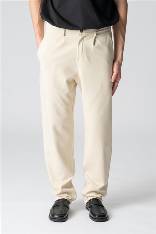 Performance Pants Wide - Beige - M/34 - Bukser med stretch - TeeShoppen