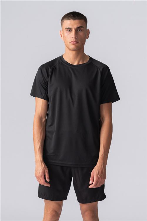 Trænings T-shirt - Sort - Herre - XL - TeeShoppen