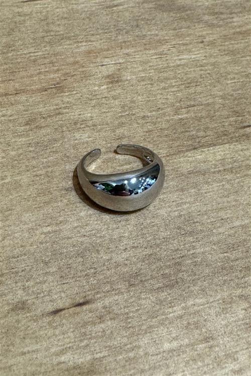 Heavy Open Ring - Sølv (Sample) - One Size - TeeShoppen