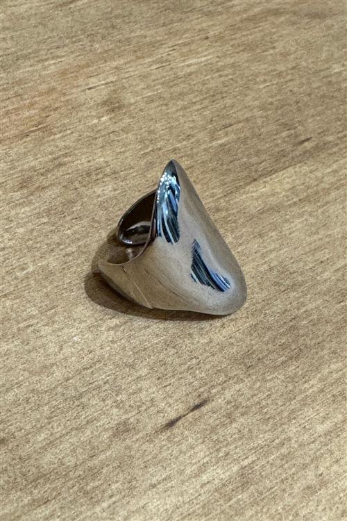 Ellie Luksuriøs Retro Åben Ring - Sølv (Sample) - One Size - TeeShoppen