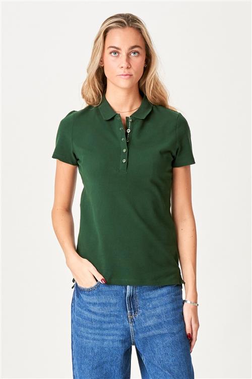 Polo Shirt - Mørke Grøn - Dame - L - TeeShoppen