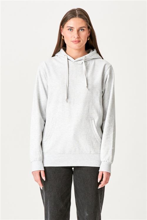 Oversized Hoodie - Askegrå - Dame - S - TeeShoppen