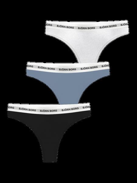 Björn Borg Logo Thongs 3-pack Multi, XXL