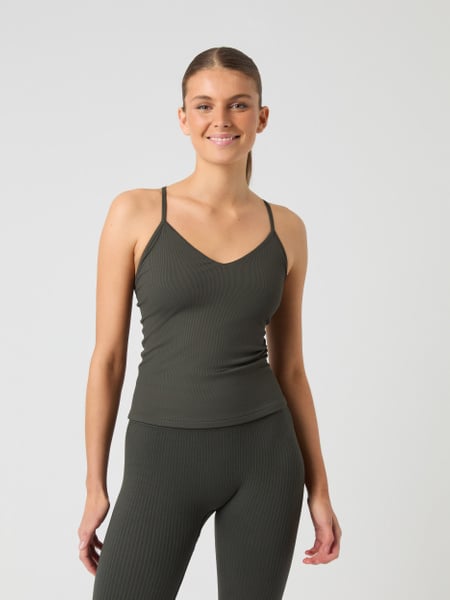 Björn Borg Studio Ribbed Strap Tank Top Grøn, S