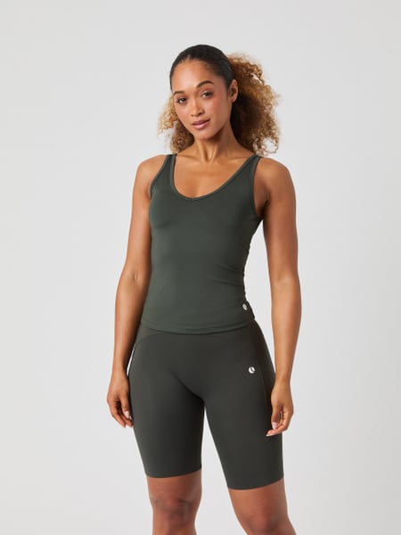 Björn Borg Ace Deep V Neck Tank Top Grøn, S