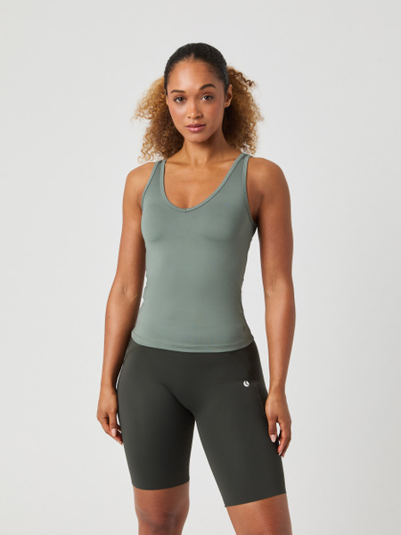 Björn Borg Ace Deep V Neck Tank Top Grøn, XXL