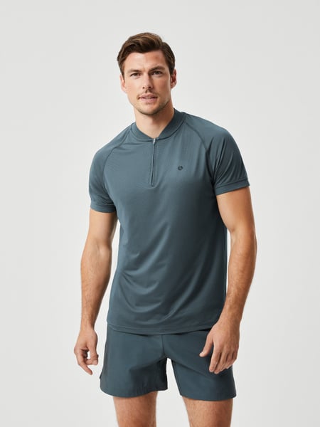 Björn Borg Ace Performance Zip Polo Grøn, XXL