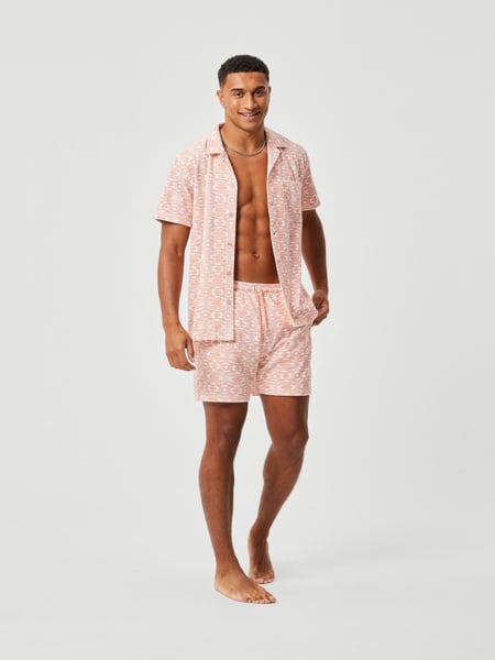 Björn Borg Borg Toweling Pool Shorts Pink, XL