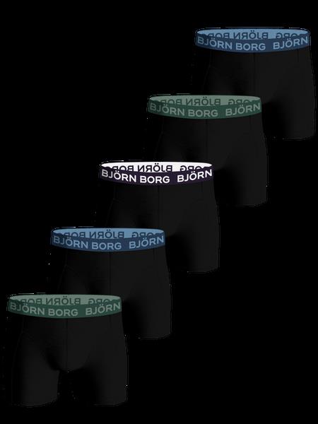 Björn Borg Cotton Stretch Boxer 5-pack Sort, L