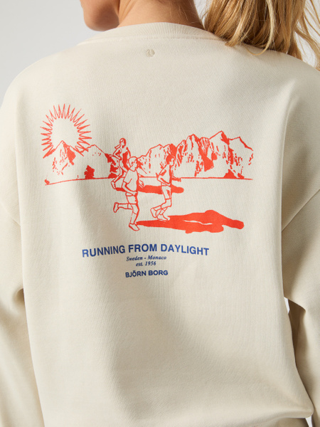 Björn Borg Borg Boyfriend Sweatshirt Hvid, XS