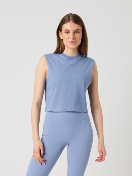 Björn Borg Borg Cropped Tank Top Blå, M