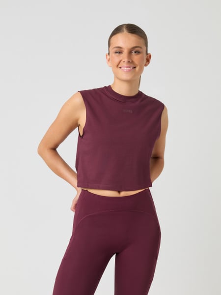 Björn Borg Borg Cropped Tank Top Rød, M