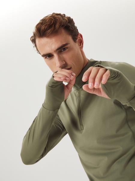 Björn Borg Borg Midlayer Half Zip Grøn, XL