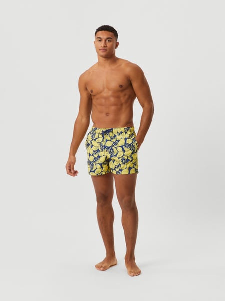 Björn Borg Borg Print Swim Shorts Gul, S