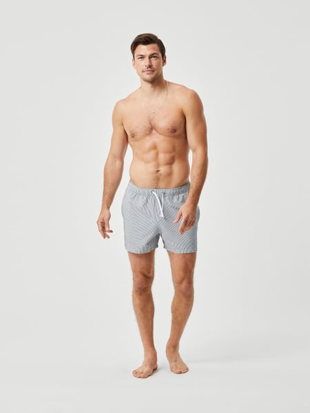 Björn Borg Borg Seersucker Swim Shorts Grå, XL