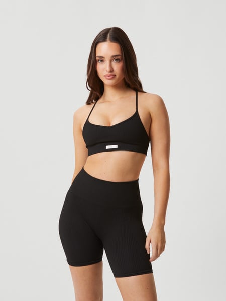 Björn Borg Studio Seamless Ribbed Strap Bra Sort, XSS