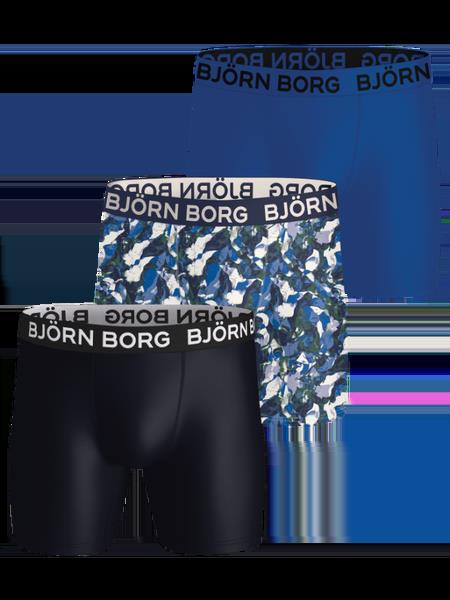 Björn Borg Sports Microfiber Boxers 3-pack Blå, S