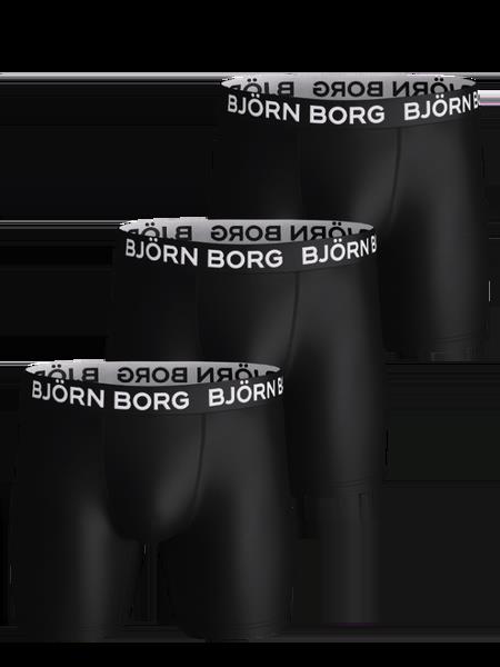Björn Borg Sports Microfiber Boxers 3-pack Sort, S