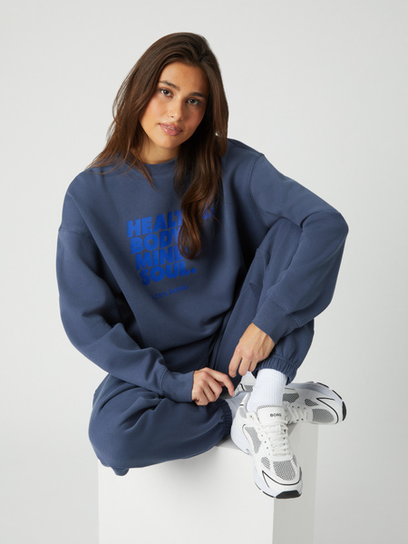 Björn Borg Studio Oversized Crew Blå, XXL