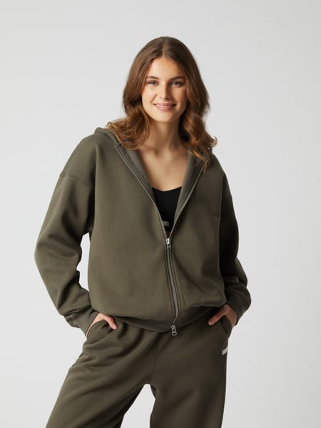 Björn Borg Studio Oversized Zip Hoodie Brun, S