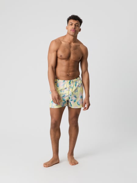 Björn Borg Borg Print Swim Shorts Gul, S